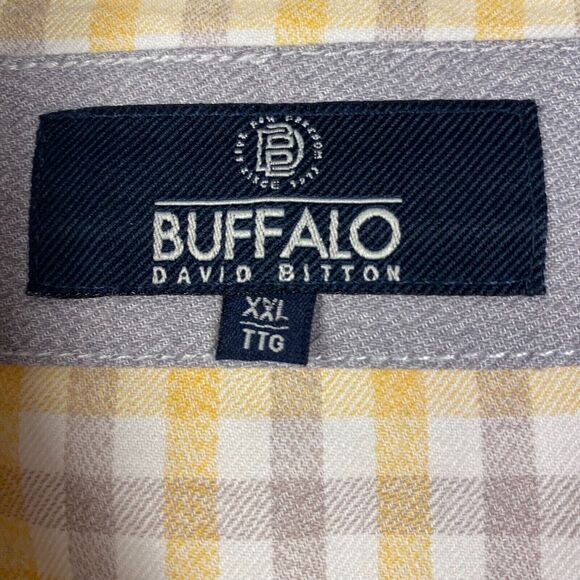 Buffalo David Bitton Men’s Button Up Shirt Plaid Pocket Cotton Multi Size XXL - Picture 2 of 16